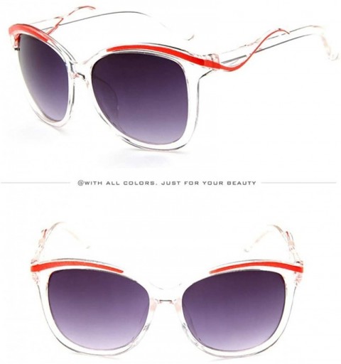 Sport New Mens Womens Retro Vintage Sunglasses Big Frame Rapper Sunglasses Eyewear Fashion - E - CP18ST2GWRK $8.21