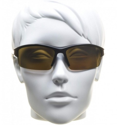Wrap Polarized Bifocal Sunglasses Readers TR90 Frame Hard Case Strap - Brown - CA192GKLGCN $42.63