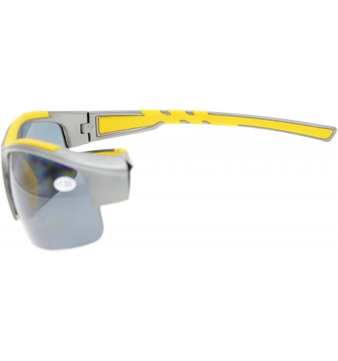 Rimless Unisex Sports Bifocal Half Rimless Sunglasses For Running Fishing - Grey - CA18CL3DOHR $23.16