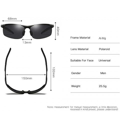 Round Polarized Sunglasses Sunglasses for Men Polarized Sunglasses for Men - B - CD198O4RXYG $13.83