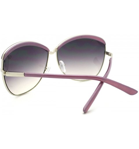 Butterfly Designer Fashion Women's Sunglasses Oversize Butterfly Frame - Purple - CG11PZ009IZ $9.11