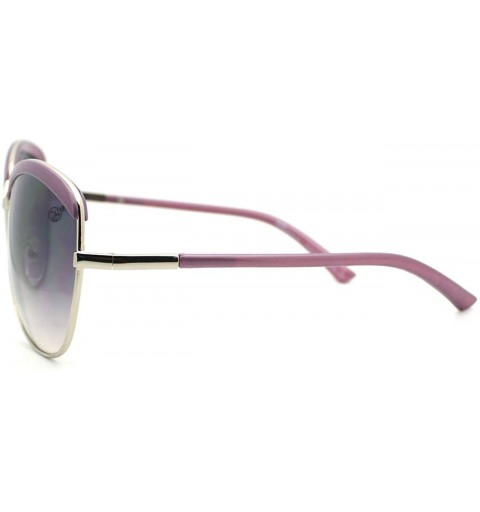 Butterfly Designer Fashion Women's Sunglasses Oversize Butterfly Frame - Purple - CG11PZ009IZ $9.11