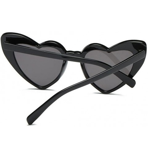 Sport Heart-shaped Sunglasses for Women - Fashion Sunglasses Heart-shaped Shades Integrated UV Glasses Eye Wear - E - CK18DQA...