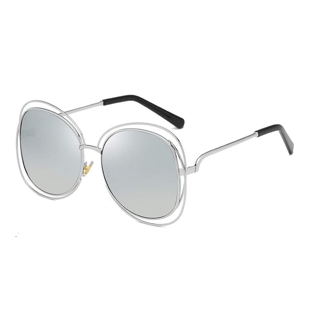 Sport Sunglasses Vintage Colored Glasses - Silver/White - CS18WGESX2R $32.63