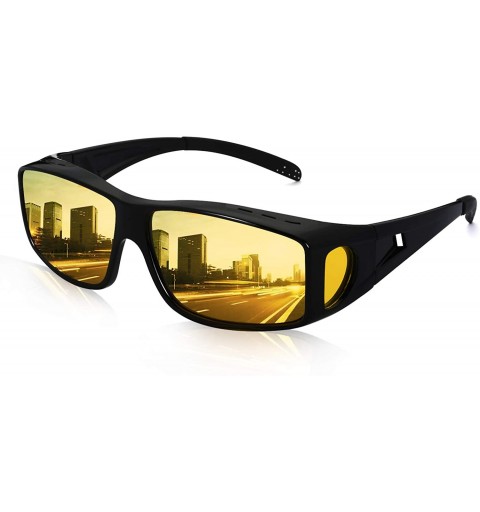 Goggle Glasses Driving Polarized Sunglasses Prescription - Night Vision / Black - CZ19744ZR29 $27.15