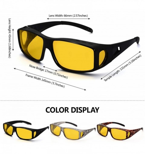 Goggle Glasses Driving Polarized Sunglasses Prescription - Night Vision / Black - CZ19744ZR29 $46.95