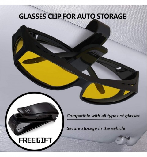 Goggle Glasses Driving Polarized Sunglasses Prescription - Night Vision / Black - CZ19744ZR29 $46.95