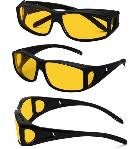 Goggle Glasses Driving Polarized Sunglasses Prescription - Night Vision / Black - CZ19744ZR29 $27.15