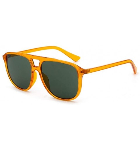 Goggle Sunglasses Polarized Gradient Mirrored - Yellow - C018UCDZM9W $19.14