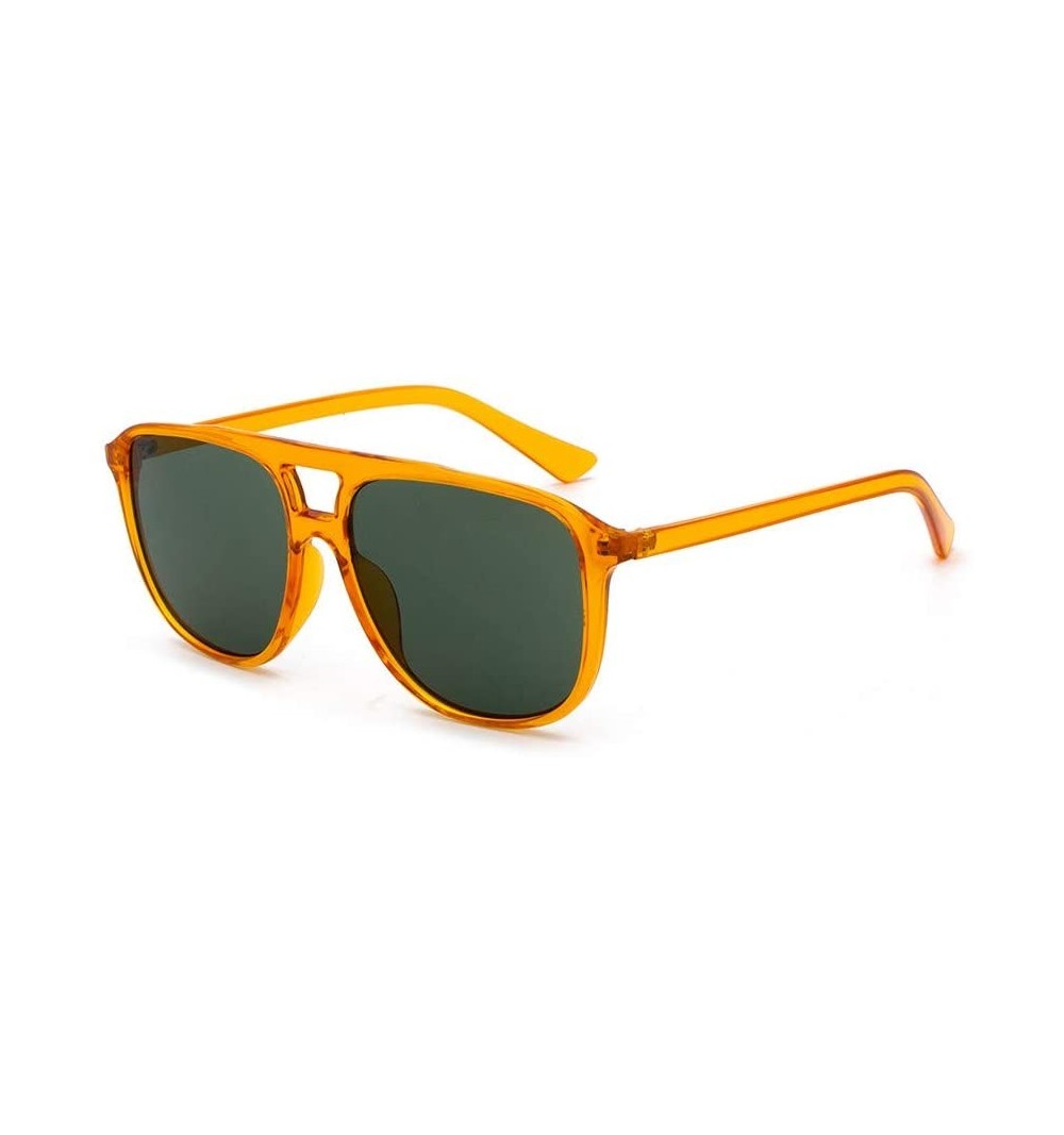 Goggle Sunglasses Polarized Gradient Mirrored - Yellow - C018UCDZM9W $10.34