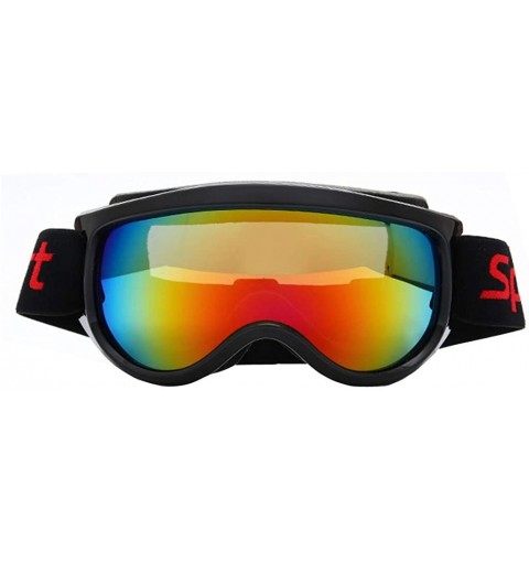 Goggle Ski Goggles - Snow Goggles Over Glasses Ski/Snowboard Goggles for Men - Women & Youth - Red - CP18Z0SI9NE $23.07