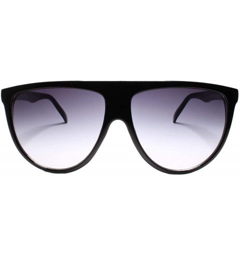 Oversized Mens Womens Vintage Retro Style Sunglasses - Black - C918W78LH5L