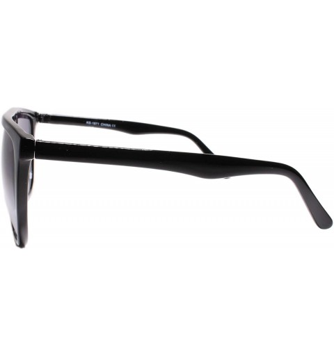 Oversized Oversized Mens Womens Vintage Retro Style Sunglasses - Black - C918W78LH5L $15.89