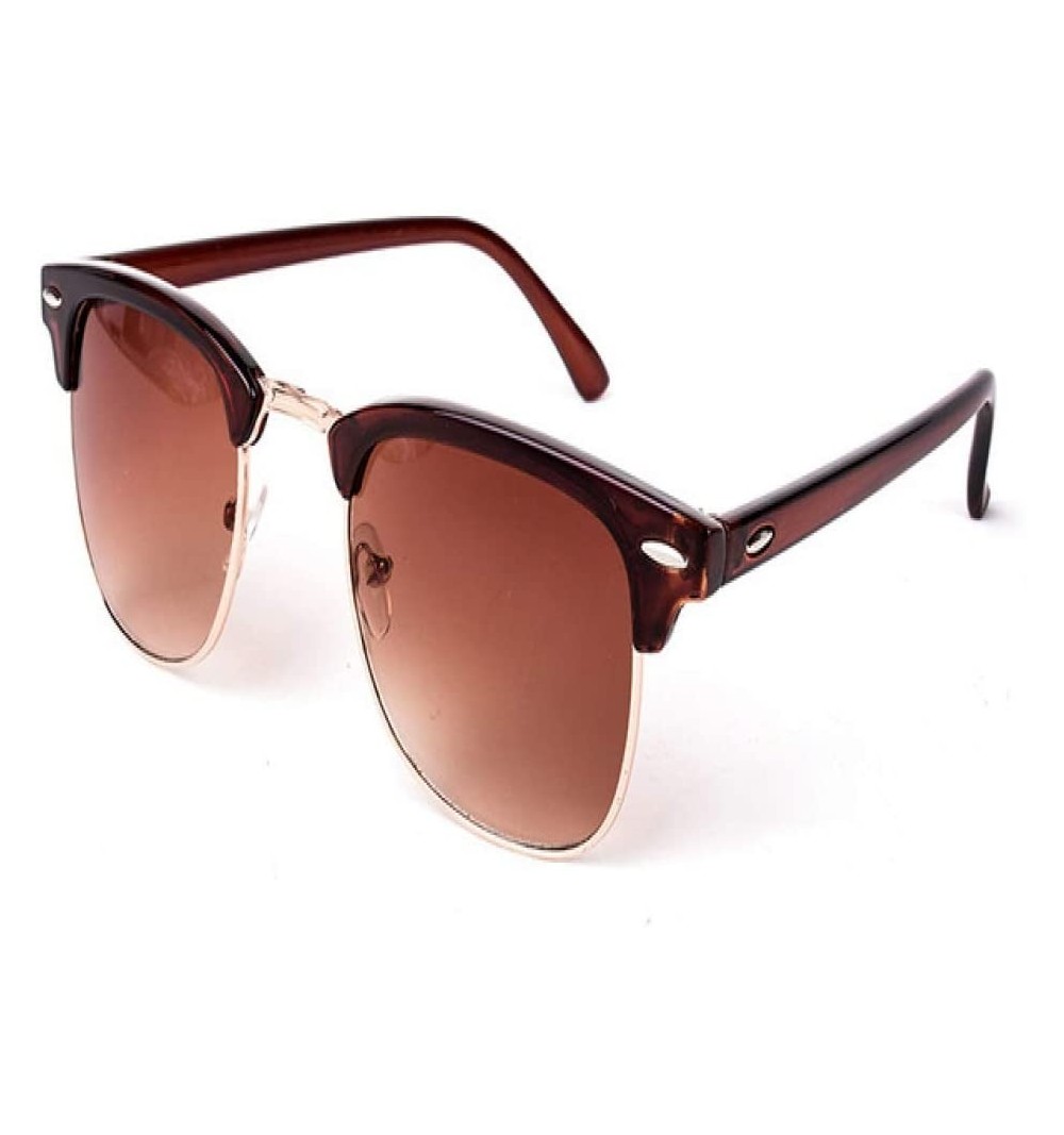 Semi-rimless Vintage Semi-Rimless Sunglasses Women/Men Polarized UV400 Classic Retro Sun Glasses - 3 - CO18OOHZWRK $26.87