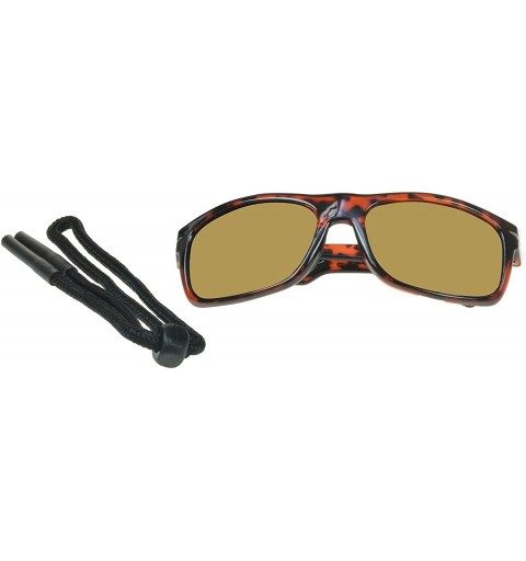 Rectangular Floating Polarized Sunglasses with Retainer for Fishing- Boating. Waterski- Jetski and Water Activities. - CM190R...