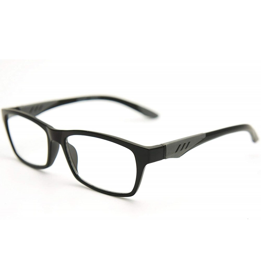 Rimless 6904 SECOND GENERATION Semi-Rimless Flexie Reading Glasses NEW - Z3 Matte Black Grey - C718ESE7GLT $14.28