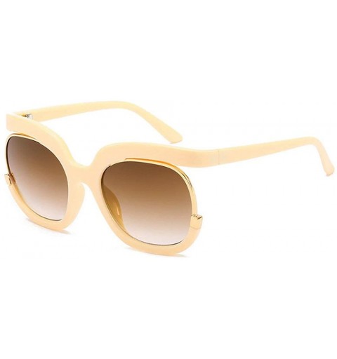 Oversized Luxury oversized sunglasses women vintage brand cat half frame sun glasses men female lady shades new UV400 - C918T...