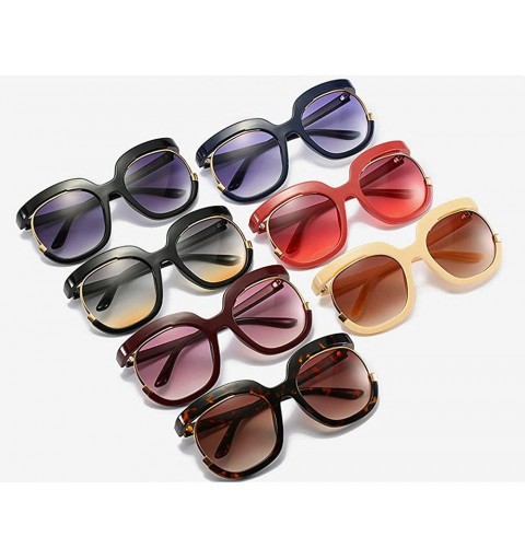 Oversized Luxury oversized sunglasses women vintage brand cat half frame sun glasses men female lady shades new UV400 - C918T...