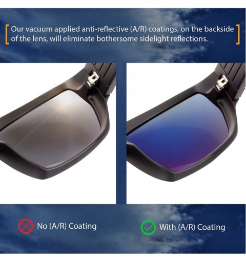 Sport Polarized Replacement Lenses for Spy Cooper Sunglasses - Multiple Options - Deep Blue Mirror - CI120YTIKJ1 $37.44