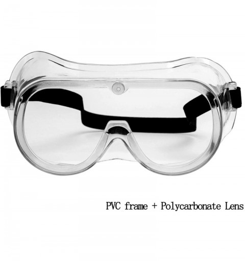 Goggle Unisex Clear Dust & Wind Proof Wide Vision Glasses- Flexible Glasses Frame- Over Prescription Glasses - Pvc Frame - CU...