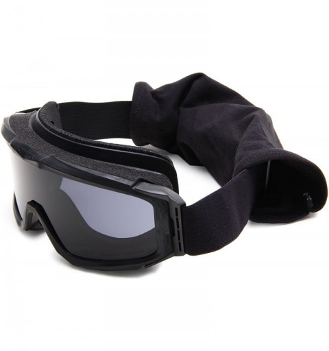 Goggle Alpha Ballistics Goggles - Black Frame/Smoke & Clear Lenses - Black Frame/Smoke & Clear Lens - C6115774UZ9 $13.52