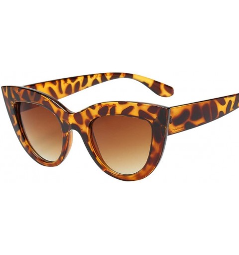 Goggle Cat Eye Sunglasses - Ladies Fashion Retro Eyewear Women Vintage Cat Eye Sunglasses (C) - C - CP18CM4858W $10.00