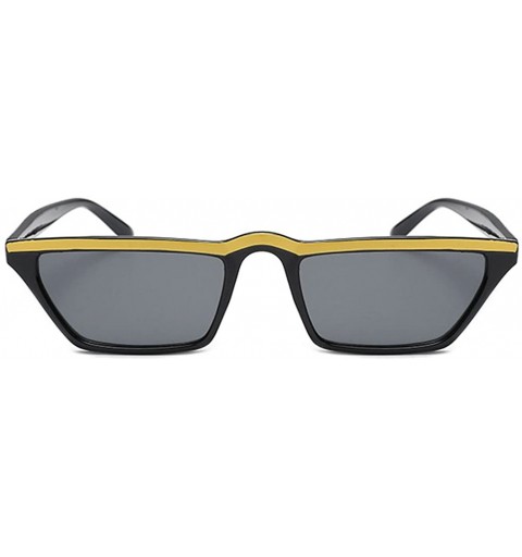 Square retro square sunglasses personality small frame glasses - C6 - C318CY8ZKHQ $26.95