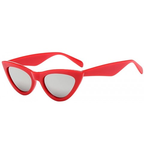 Cat Eye Sunglasses for Women Men Cat Eye Sunglasses Oval Goggles Retro Glasses Eyewear Vintage Sunglasses - E - CC18QWLIG5I $...