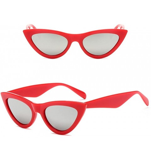 Cat Eye Sunglasses for Women Men Cat Eye Sunglasses Oval Goggles Retro Glasses Eyewear Vintage Sunglasses - E - CC18QWLIG5I $...