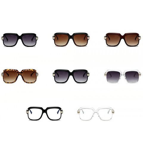 Square 2019 Newest Oversized Square Driving Sunglasses Men Luxury Brand Designer Vintage Shades Eyewear NX - Clear - C918M3UG...
