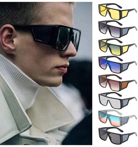 Aviator Fashion Mens Aviator Sunglasses Square Frame Sun Glasses Outdoor Eyewear Driving Cycling Uv Protection Eyeglasses - C...