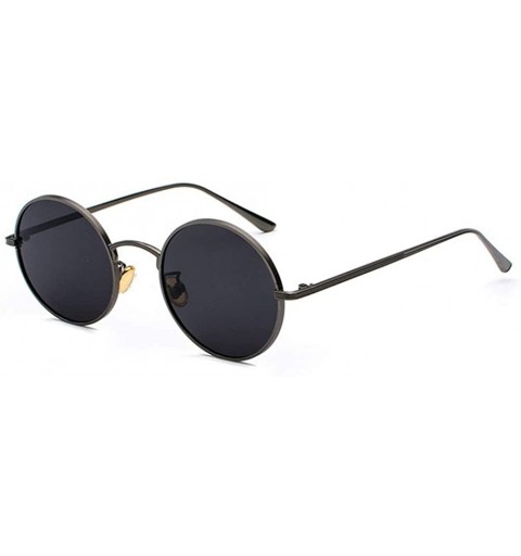 Oval sunglasses for women Oval Vintage Sun Glasses Classic Sunglasses - P02-gun-grey - CV18WYRHL59 $55.79
