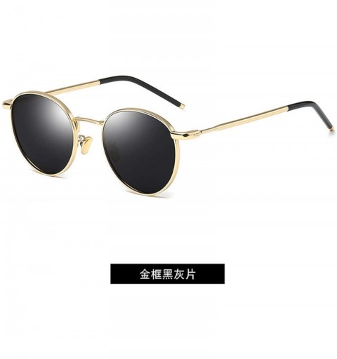 Shield Small Round Sunglasses Women Glasses Lady Luxury Mirror Retro Metal Sun Vintage Tiny Female - 5 - CB198ZXEZD5 $42.77