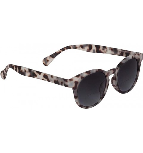 Round Unisex Bifocal Reading Sunglasses 1.50 to 3.0 (Brown Tortoise) - Grey Tortoise - C918R720U3G $30.46