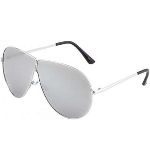 Aviator Blue Blocking Sunglasses Safety One Piece Polarized Lens Sport Glasses - 0silver - C81827N6L29 $10.05