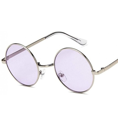 Round Fashion Vintage Sunglasses Luxury Glasses - Purple - CE198EZMKY0 $18.58