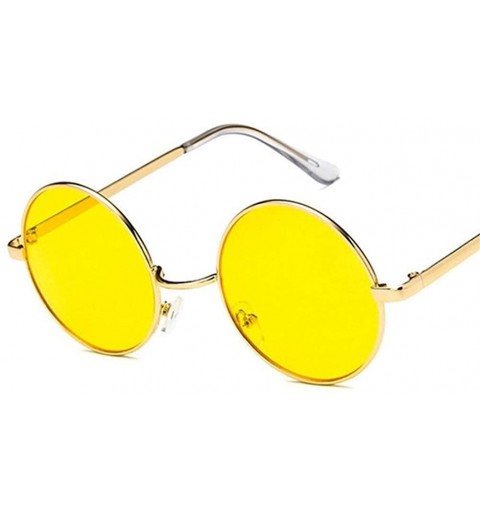 Round Fashion Vintage Sunglasses Luxury Glasses - Purple - CE198EZMKY0 $18.58