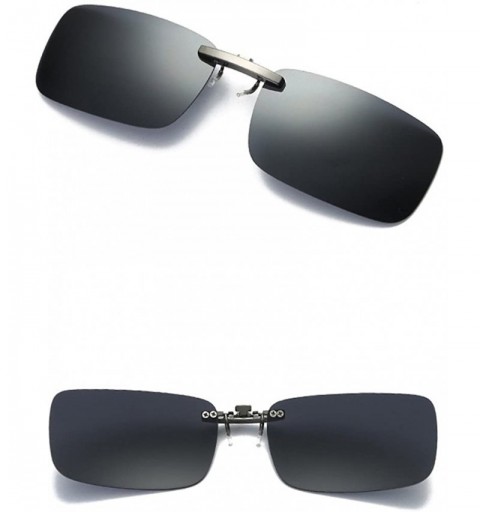 Oversized Sunglasses for Men Women Polarized Sunglasses Clip On Glasses Sunglasses Driving Glasses - Gray - CW18QMX5RRC $8.68