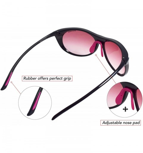 Cat Eye Marilyn - Fashion Sunglasses for Women - Feminine Cat-Eye Designs - 100% UV Protection - Shiny Black - CH18A8XZ6TX $3...