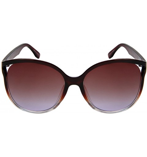 Oval Chic Oval Sunglasses with Ocean Colored Lens 34105-OCR - Clear Brown+clear - CL1847CCXN0 $12.66