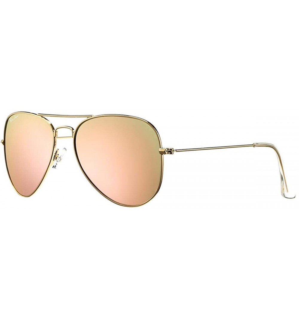 Sport Polarized Aviator Sunglasses for Men Women- Lightweight Metal Frame 100% UV Protection - CX194YQ7787 $22.73