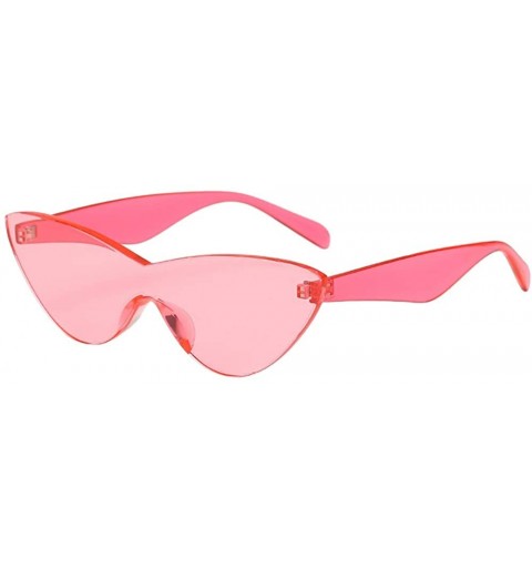 Rimless Sunglasses Rimless Vintage Oversized Glasses - D - C718QR6T3YS $7.38