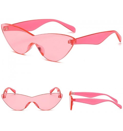 Rimless Sunglasses Rimless Vintage Oversized Glasses - D - C718QR6T3YS $7.38