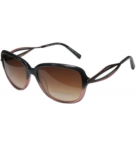 Rectangular 7177k Womens/Ladies Designer Full-rim Gradient Lenses Sunglasses/Eyewear - Dark Gray / Rose / Black - CM11BOKH9OR...