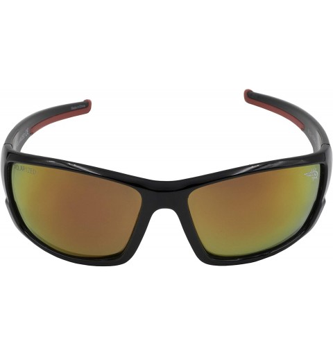 Sport Men's Vero Polarized Wrap Sunglasses - Gloss Black - CC18MC0Q58X $21.30
