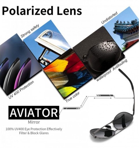 Wrap Polarized Sunglasses Aviator Sunglasses for Men - Polarized Aviator Sunglasses for Men Sunglasses Man FD9002 - C618KN3AN...