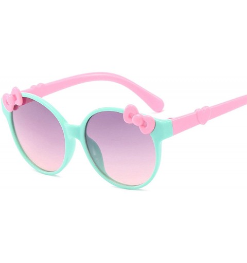 Semi-rimless Retro Classic Bow Sunglasses for Women PC Resin UV400 Sunglasses - Style-c4 - CT18SZSZD44 $16.95
