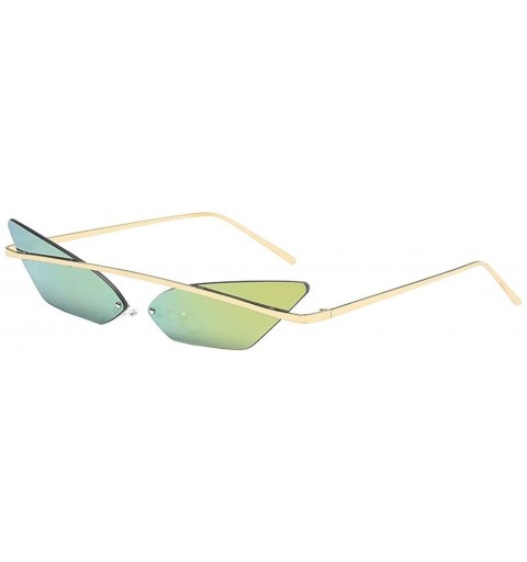Goggle Fashion Sunglasses-Vintage Irregular Shape Sunglasses Eyewear Retro Street Beat Goggle (B) - B - CJ18R3QKKQE $7.72