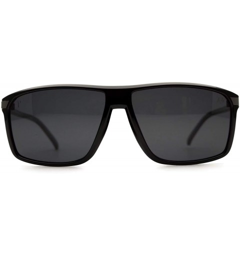 Rectangular p596 Rectangular Style Polarized- for Mens 100% UV PROTECTION - Darkblue-black - CJ192TDQY0Z $27.73