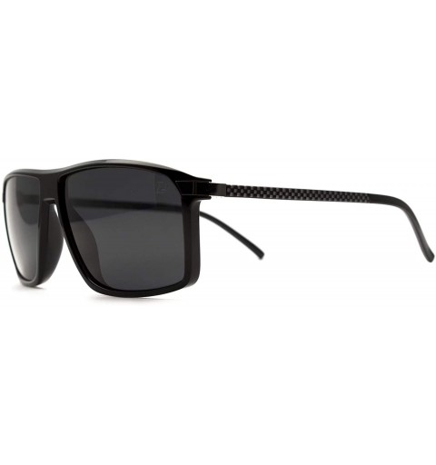 Rectangular p596 Rectangular Style Polarized- for Mens 100% UV PROTECTION - Darkblue-black - CJ192TDQY0Z $27.73